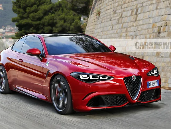 Alfa Romeo geparkeerde auto front-zijaanzicht bij Imex Cars – premium voertuigen België